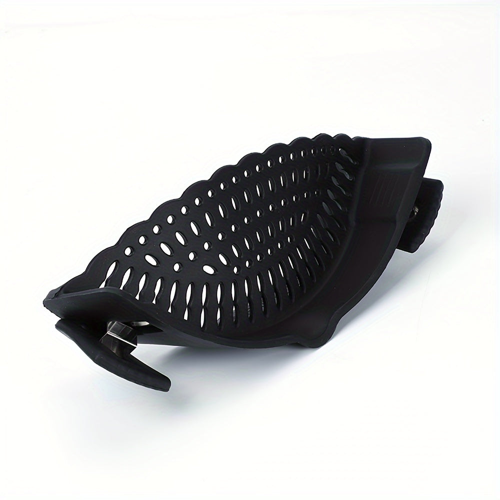 Silicone Strainer Clip for Pots and Pans, Food Colander, Kitchen Tool
