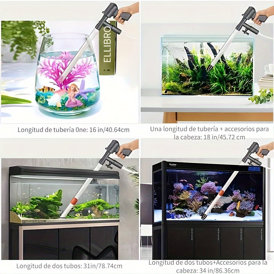 Multi-Functional Aquarium Water Change Tool Set for Maintenance and Cleaning