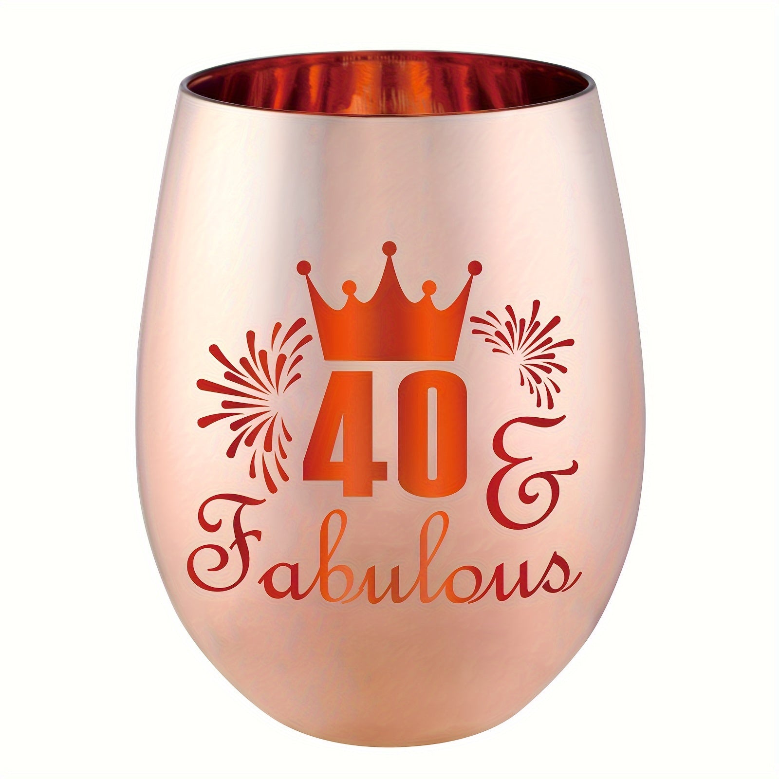 Glass Birthday Cup for Women 30th-70th Reusable Durable Drinkware