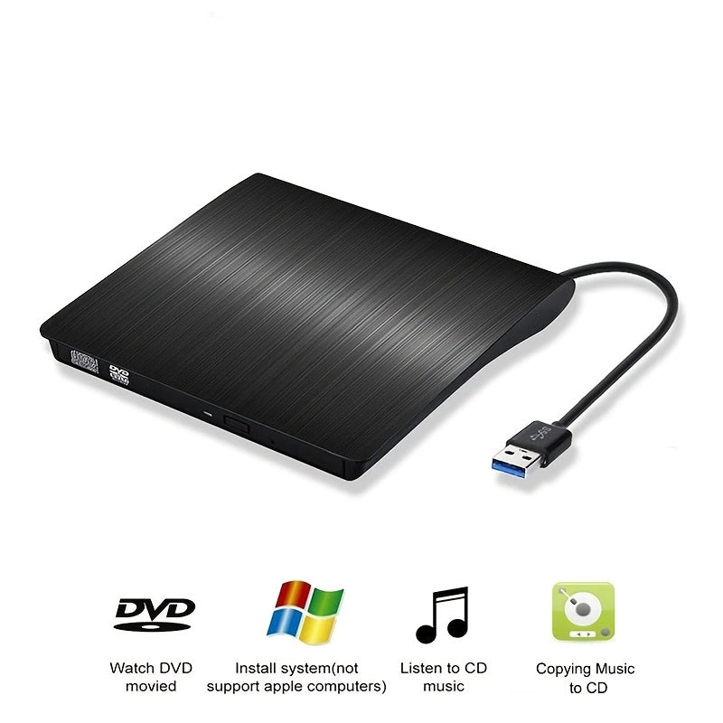 USB 3.0 Portable DVD/CD Player for Laptop Desktop Windows Linux Mac iOS