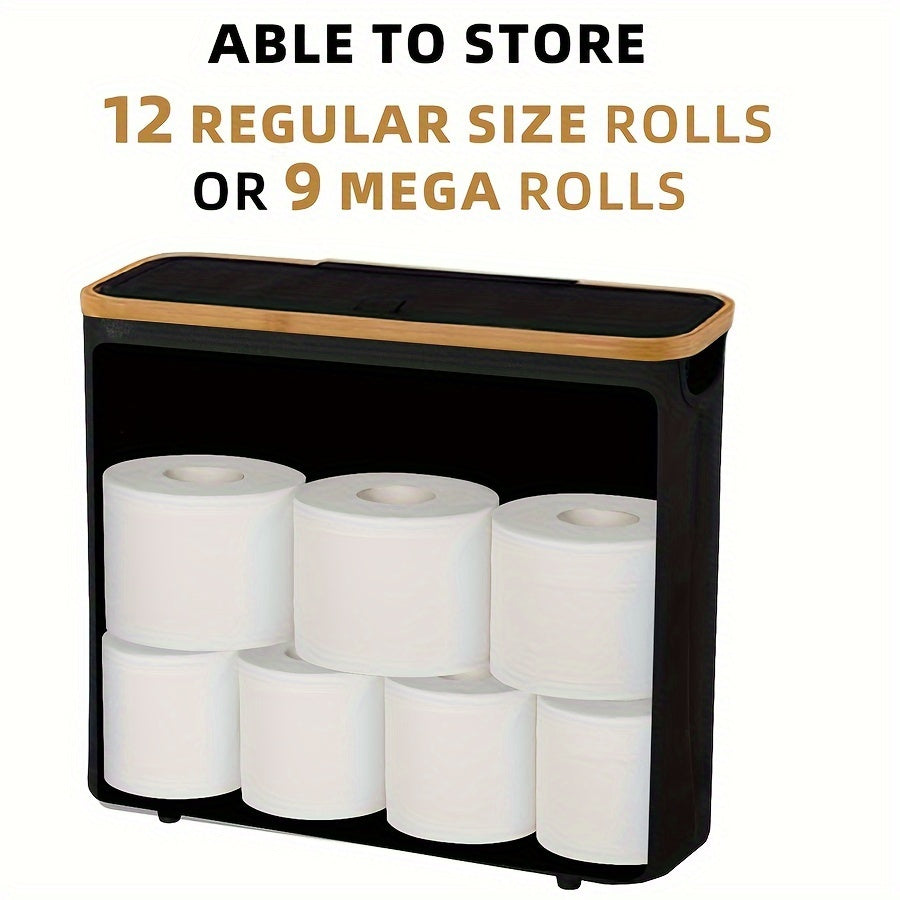 Bambuk Hammom uchun Saqlash Savatlari Toʻrtburchak Tashkiliychi Bir nechta bo‘linmalarga ega