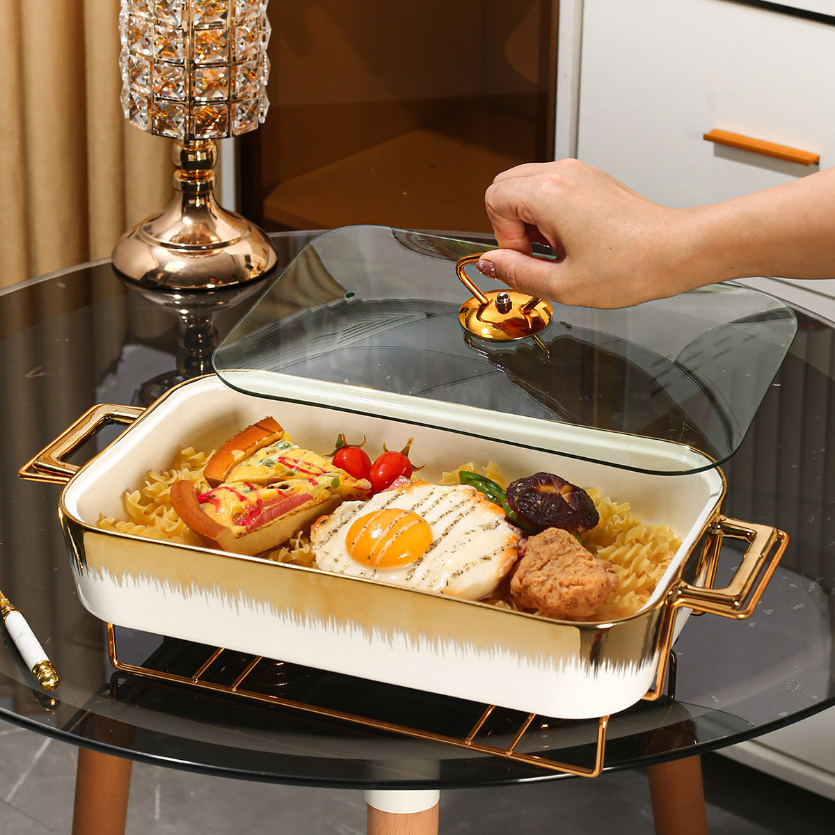 Многофункциональный керамический кухонный набор с формами для выпечки, супа и кипячения