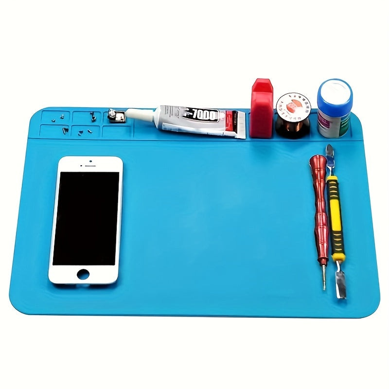 Silicone Repair Mat with Magnetic Tools for Mobile Phone and Computer Repair High-Temperature Welding