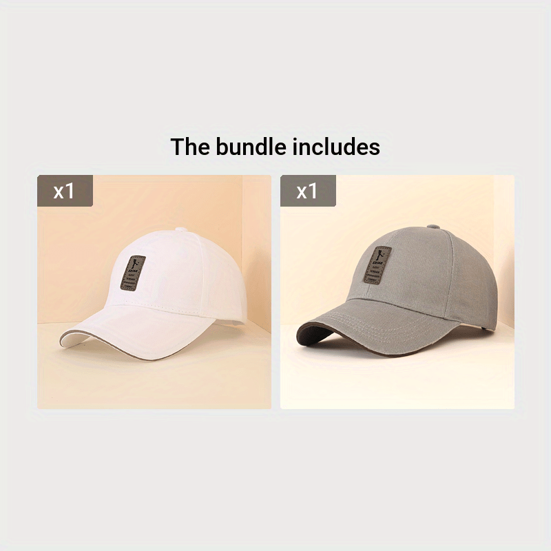 Unisex Solid Color Lightweight Adjustable Polyester Baseball Cap for Sun Protection