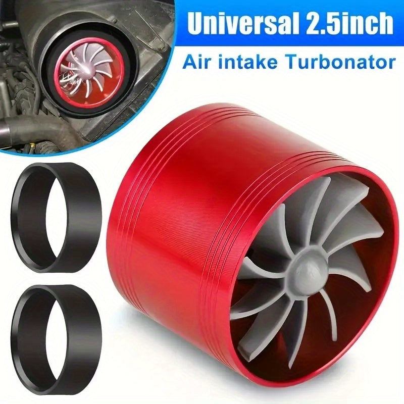 Adaptador de turbocompresor para SUV ahorro de combustible aleación de aluminio azul rojo
