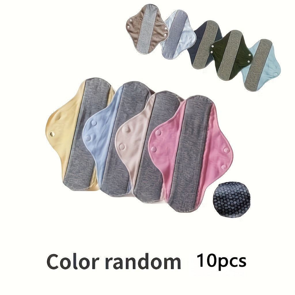 10 Таърифланган қайта ишлатилган менструал падлар, сув ўтказмайдиган, оқиб кетмайдиган, ювиладиган инконтиненция падлари, графен қавати билан, катталар ва қариялар учун