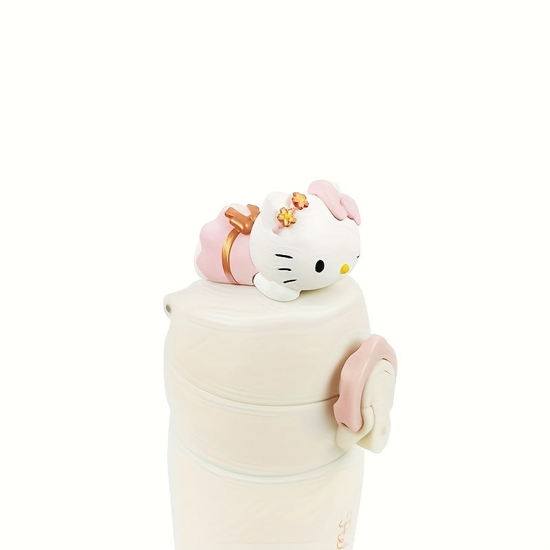 Insulated Water Bottle with 3D Hello Kitty Design for Kids and Gifts