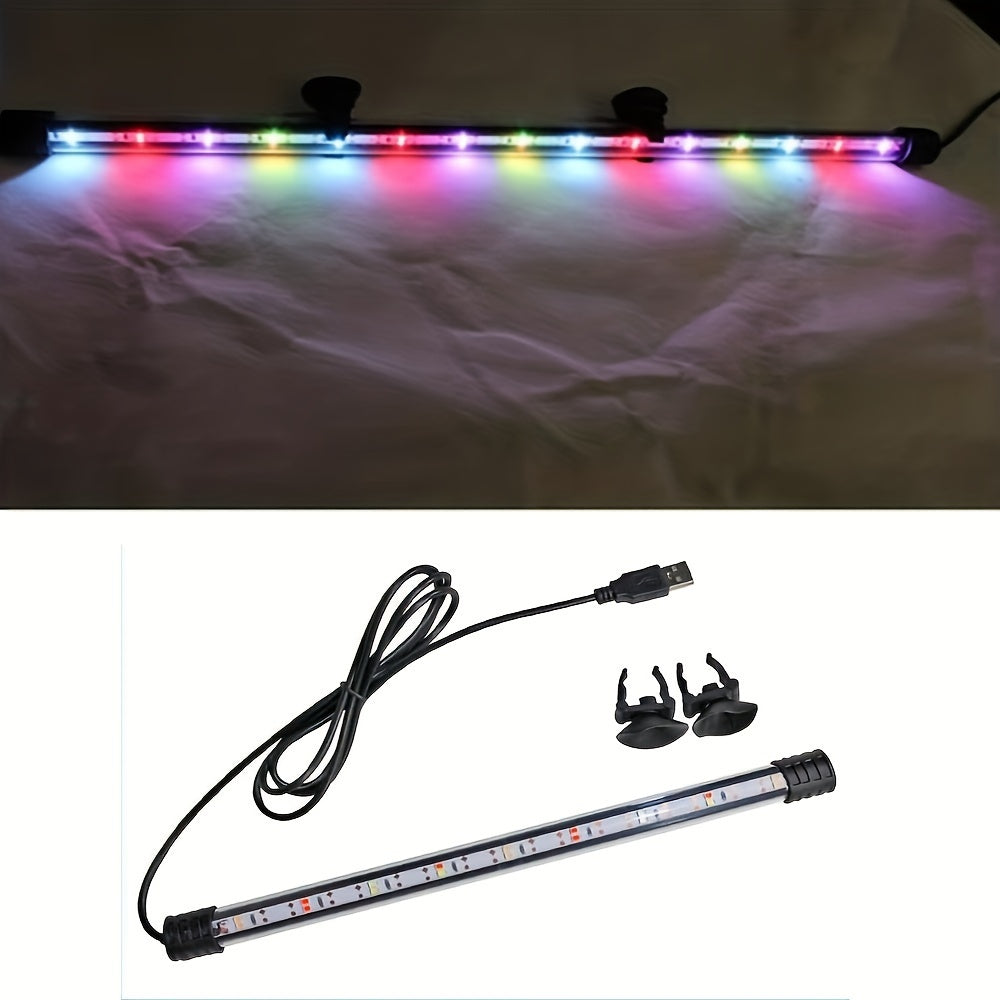 USB Aquarium Light Dual Row Diving Light for Fish Tanks Decoration and Lighting