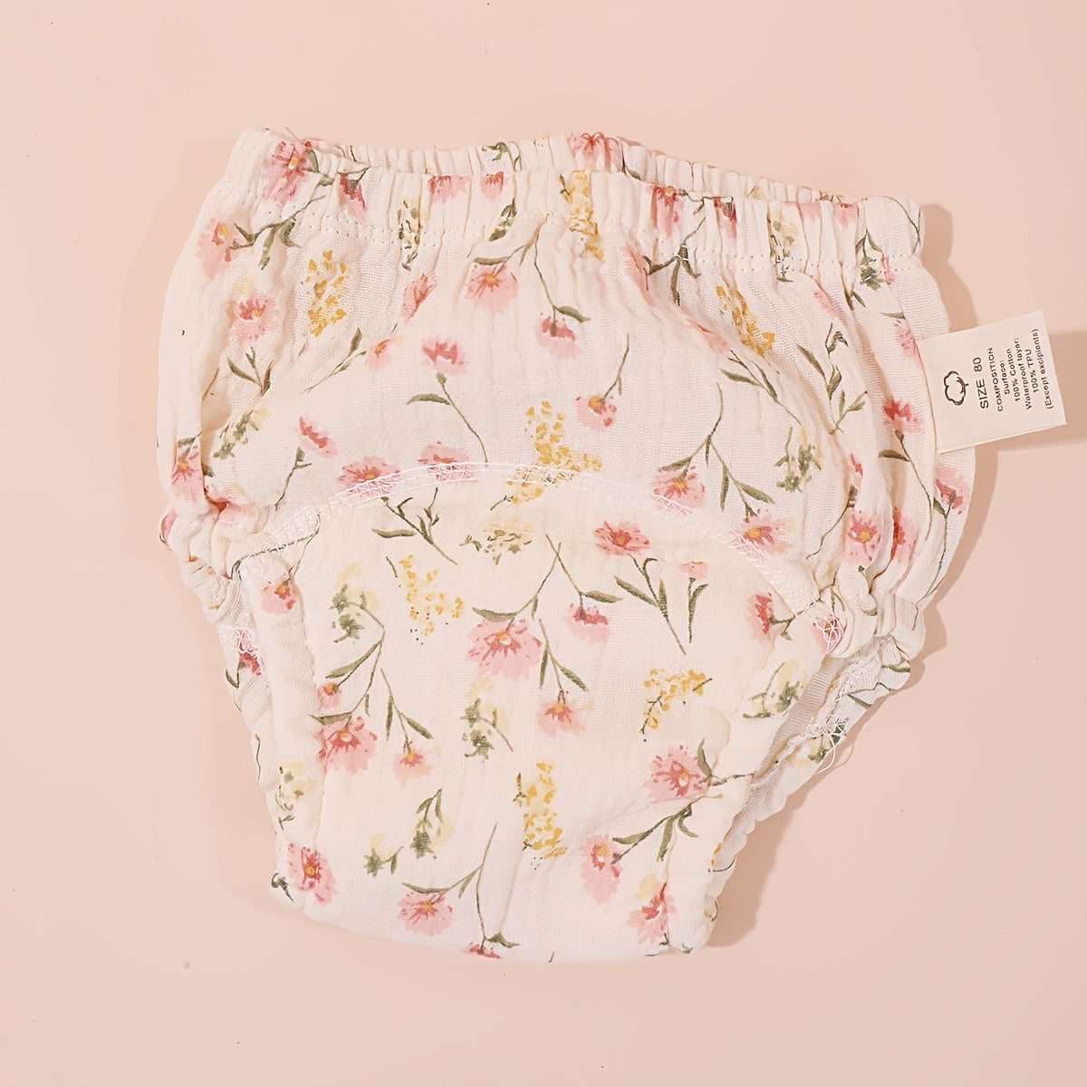 Baby Diaper Pants for Toddlers White Gauze Waterproof Absorbent Training Pants