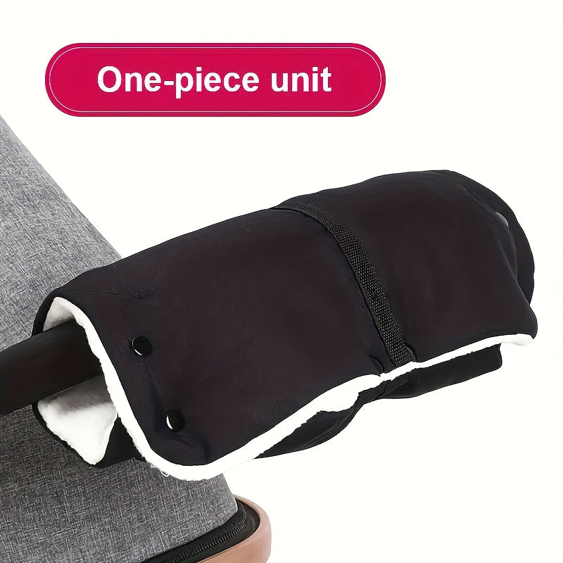 Stroller Gloves Windproof Warm Velvet-Lined Handle Covers for Winter