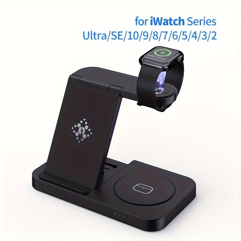 4-in-1 Wireless Charger Fast Charging for Samsung, Android, iPhone, Headphones