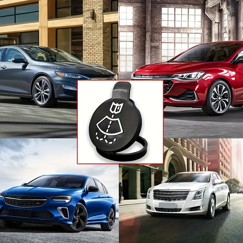 Universal Black Plastic Washer Fluid Reservoir Cap Replacement for Cars