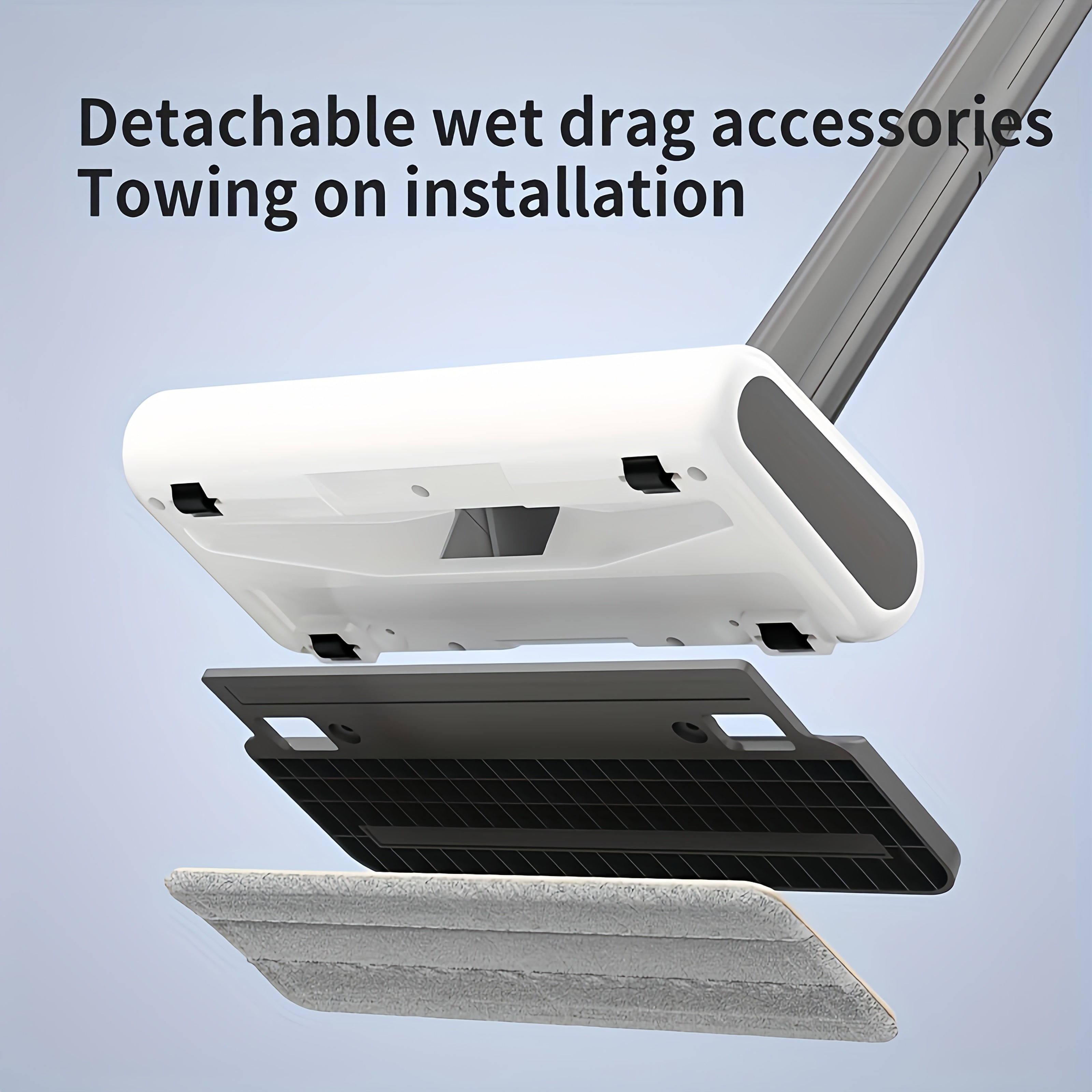 Qayrilmas qo‘l yuvish qurilmasi 7500Pa tutashish USB bilan quvvatlanadigan uy, avtomobil va gilam tozalash uchun