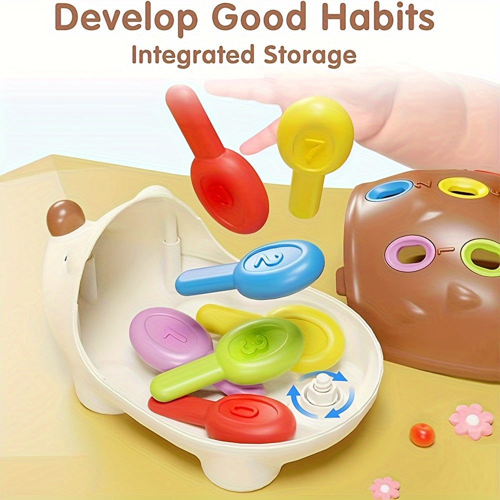 Educational Toy for 18M+ Hedgehog Splicing Plastic Focus and Hand-Eye Coordination Gift