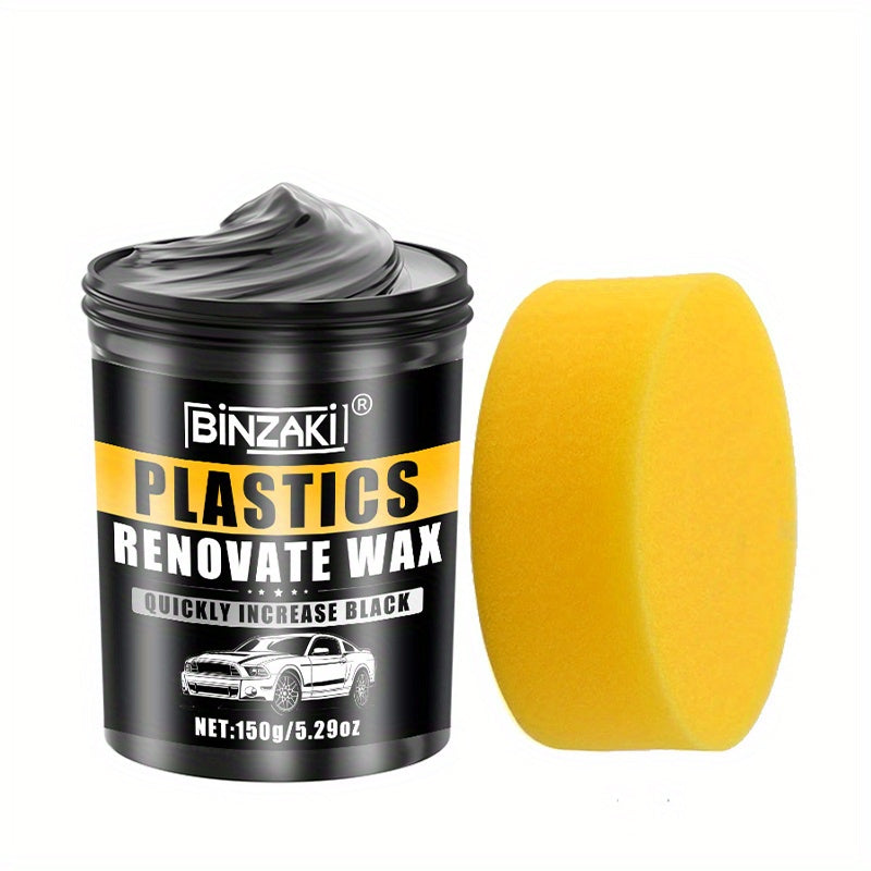 Plastic Restorer for Car Bumpers and Dashboards Deep Gloss Black