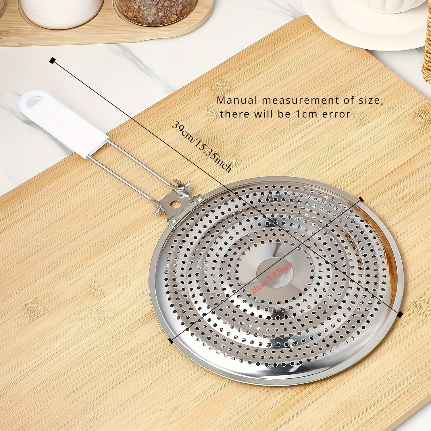 Stainless Steel Heat Diffuser for Gas and Electric Stovetops Double Thick Simmer Plate