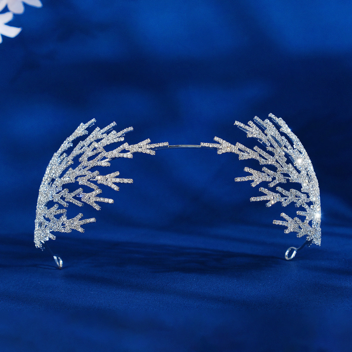 To'ylar, partiyalar va kostyumlar uchun oltin bargli rhinestone bosh band