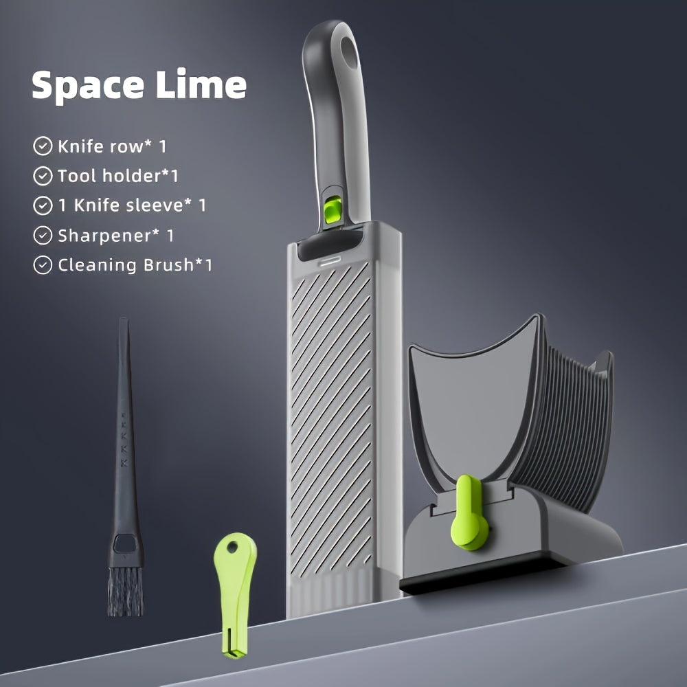 Yashil tutqichli zanglamaydigan po'latdan yasalgan qo'lda go'sht bo'laklash mashinasi to'plami, mol, losos, qo'y go'shti va sabzavotlar uchun ideal. Uyda pishirish, BBQ va issiq taomlar uchun mukammal.