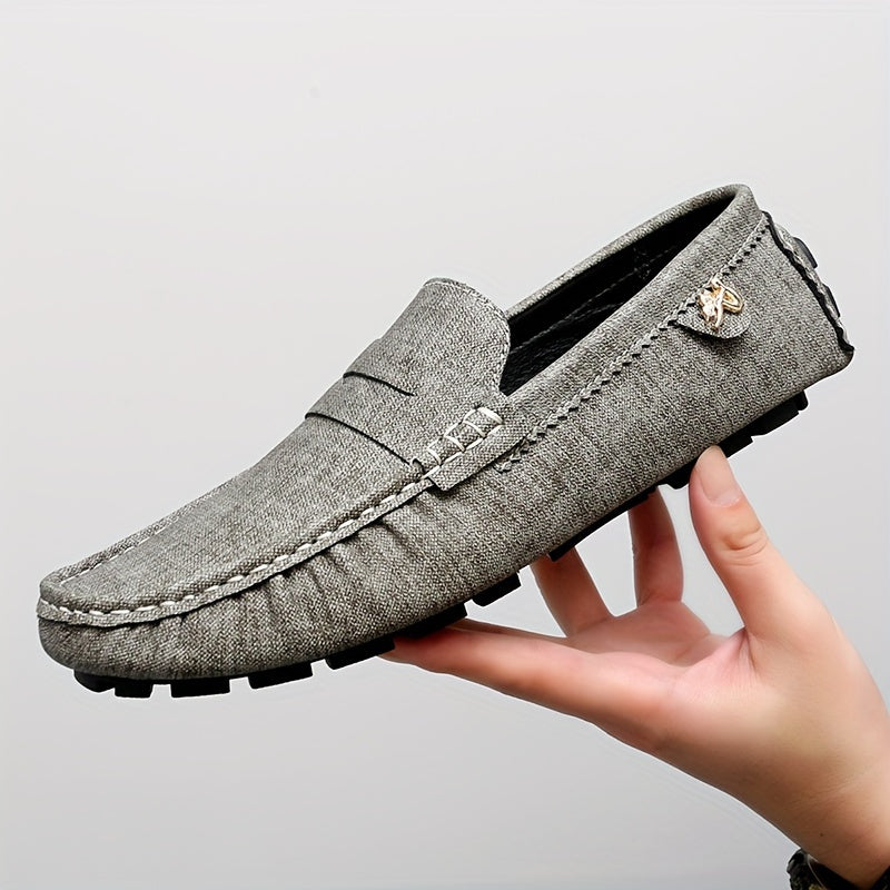 Women Slip-On Loafers Solid Color Non-Slip Rubber Sole All-Season Comfort