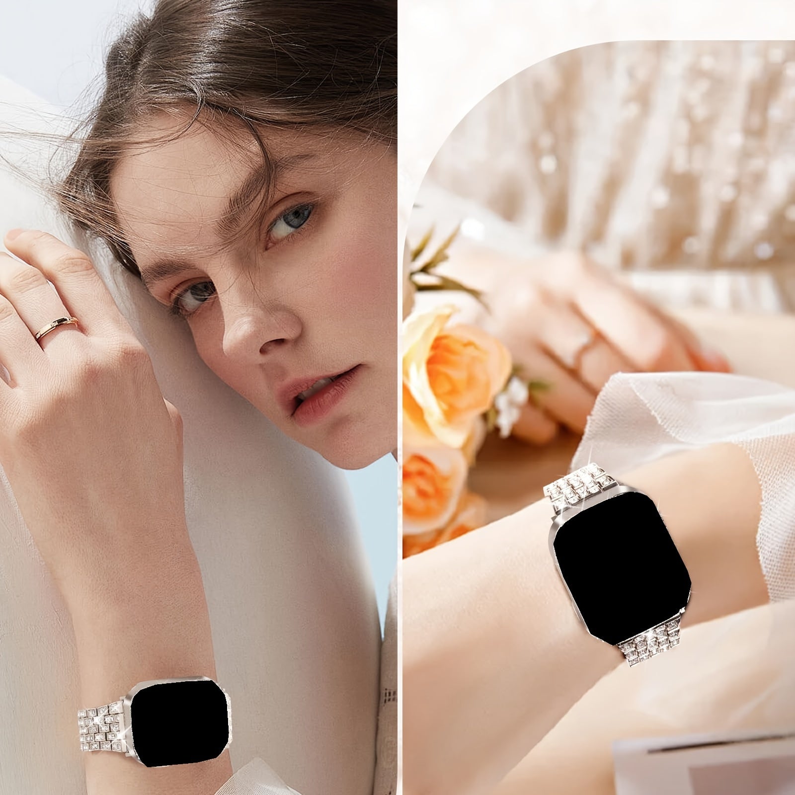 LUOHIA блестящий и красивый браслет для iWatch, подходит для Ultra Series 1-10 и SE.