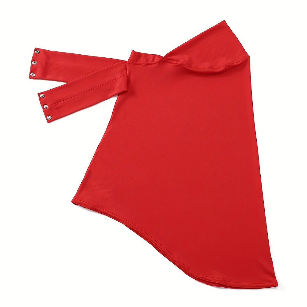 Women's Quick Dry Sports Hijab with Tie Band and Button Closure for Fitness Outdoor Activities