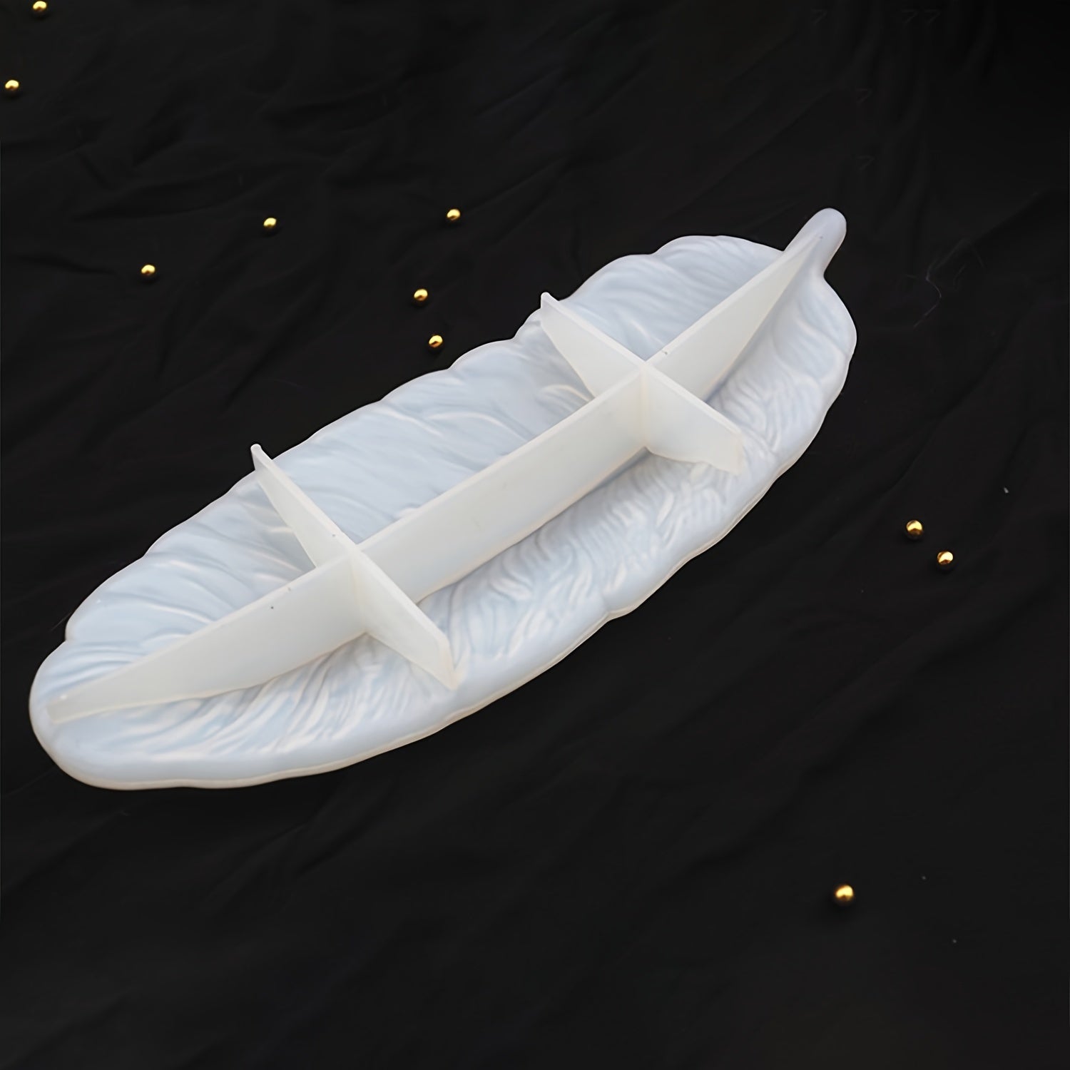 Silicone Feather Coaster Mold for Epoxy Resin Jewelry and Home Decor