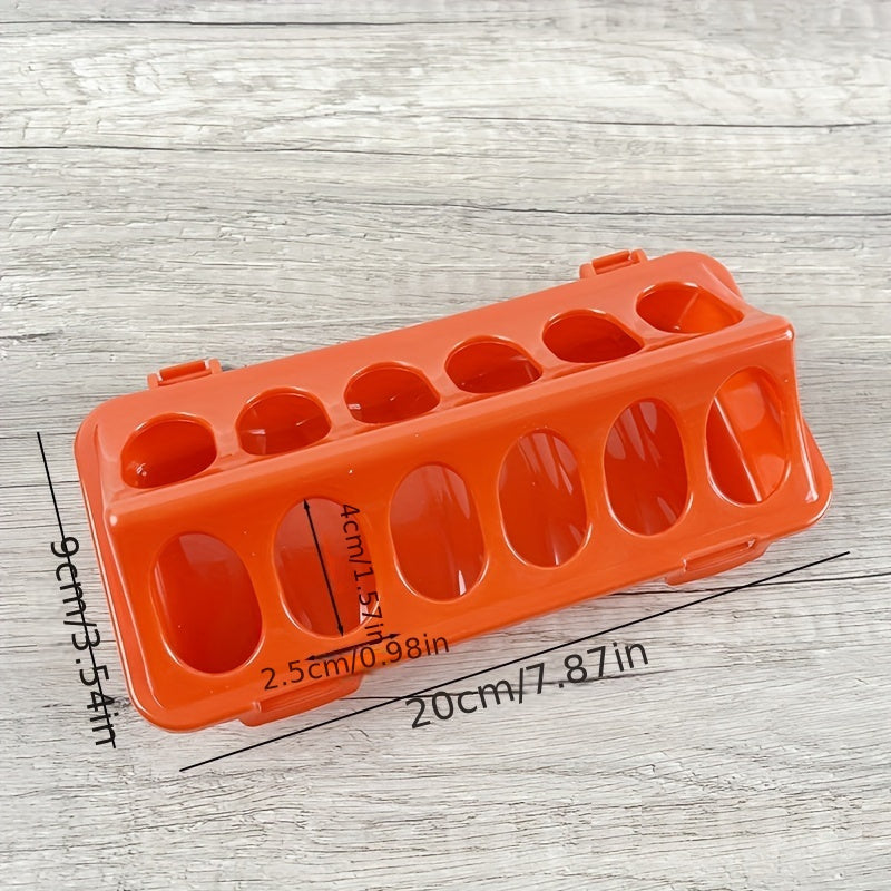 Durable TPU Bird Feeder with 12-Hole Design for Quail Pigeons Small Animals