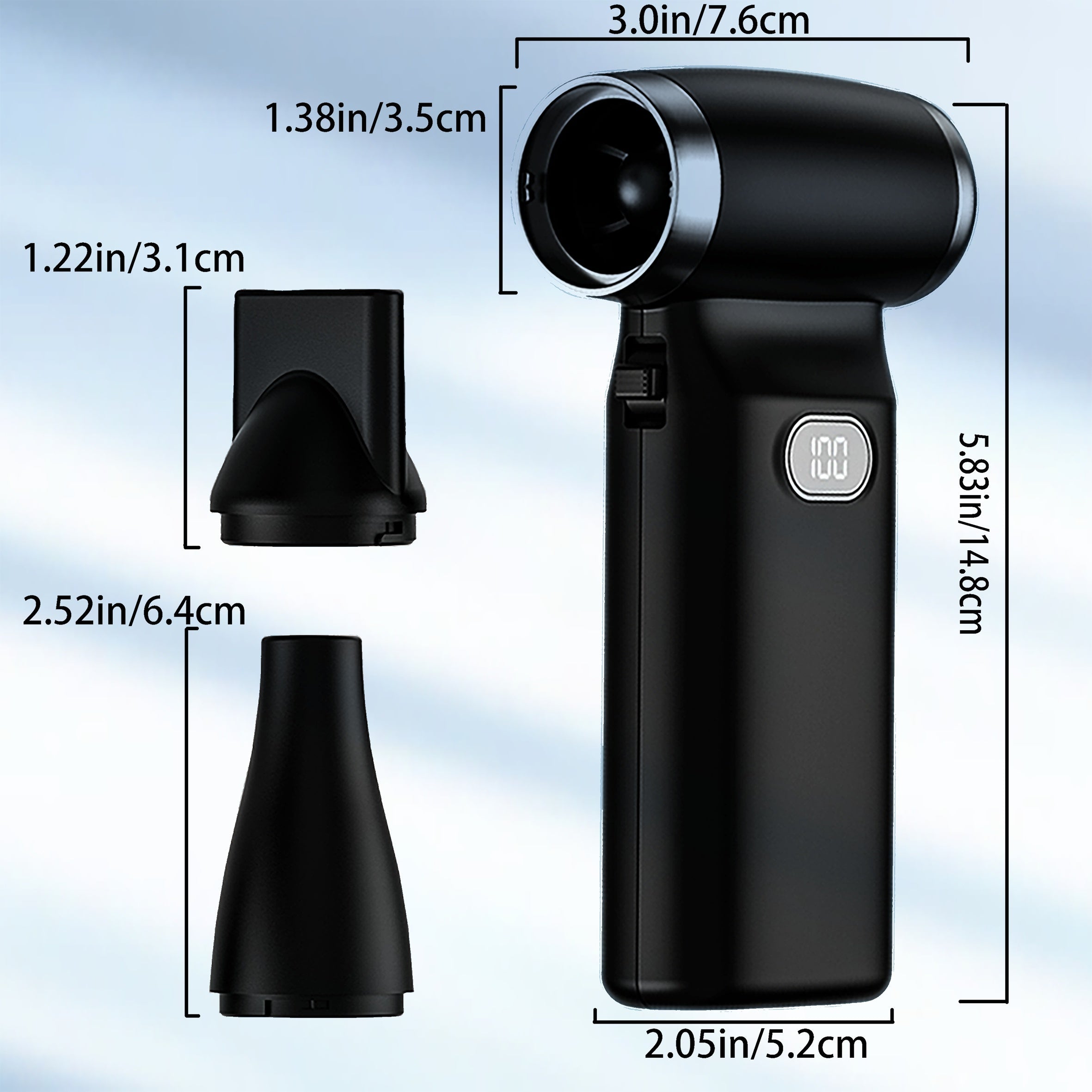 Portable Turbo Jet Fan 110,000 RPM USB Rechargeable Dusting and Cooling