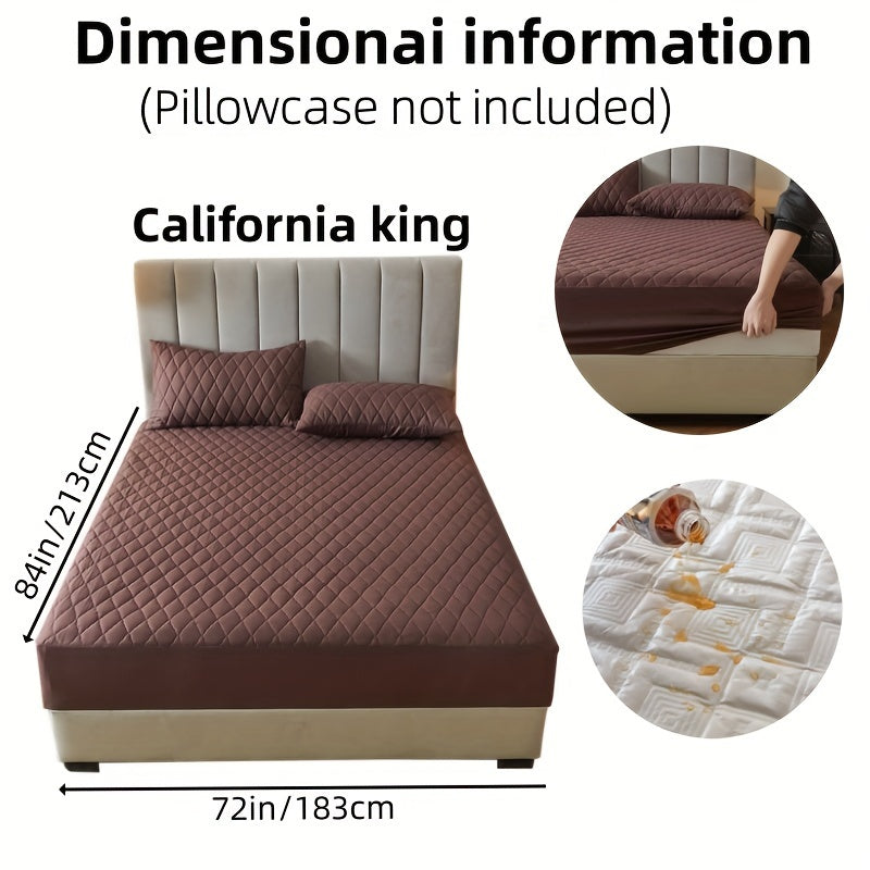 Suv o'tkazmaydigan yostiq himoyachisi, bir-biriga qo'shilgan rangli qatlamli dizayn, suv o'tkazmaydigan, sirpanmaydigan yotoq qoplami