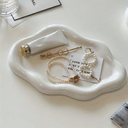 Ceramic Jewelry Tray for Storage Keys Perfume and Decorations at Entrance