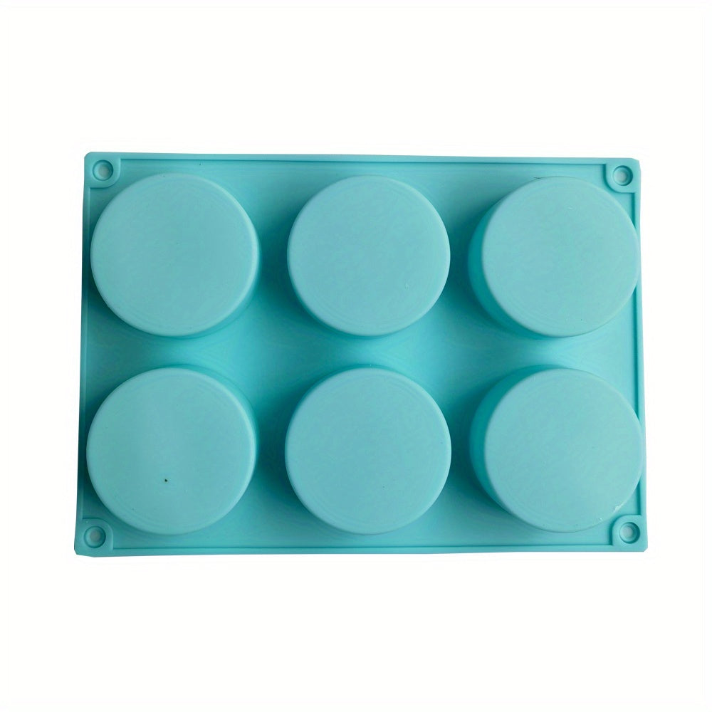 6 Cavity Silicone Mold for Candles, Chocolates, Desserts, Ice Cubes, Soap, and More
