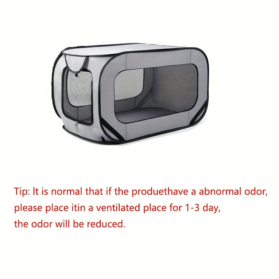 Foldable Pet Cage with Lockable Zipper for Cats and Small Dogs Indoor Outdoor Use