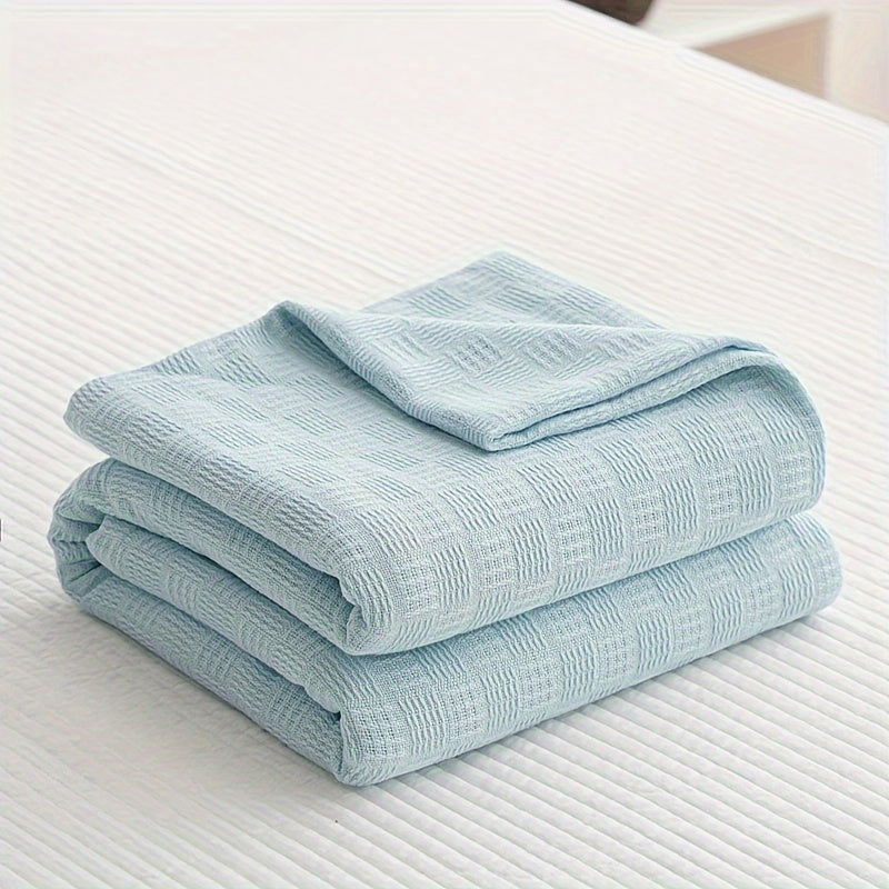 Cotton Blanket Soft Warm All-Season for Sofa, Office, Camping