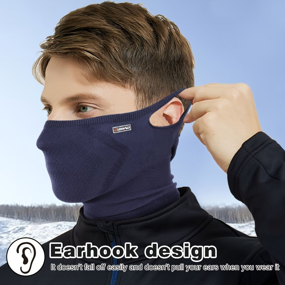 Half Face Mask Breathable Knitted Neck Gaiter for Sun Protection Moisture Wicking Outdoor Sports