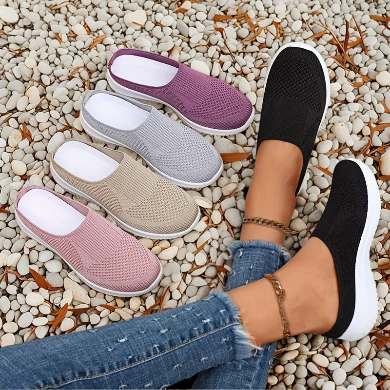 Women's Slip-On Loafers Breathable Fabric PU Sole Casual Spring Summer