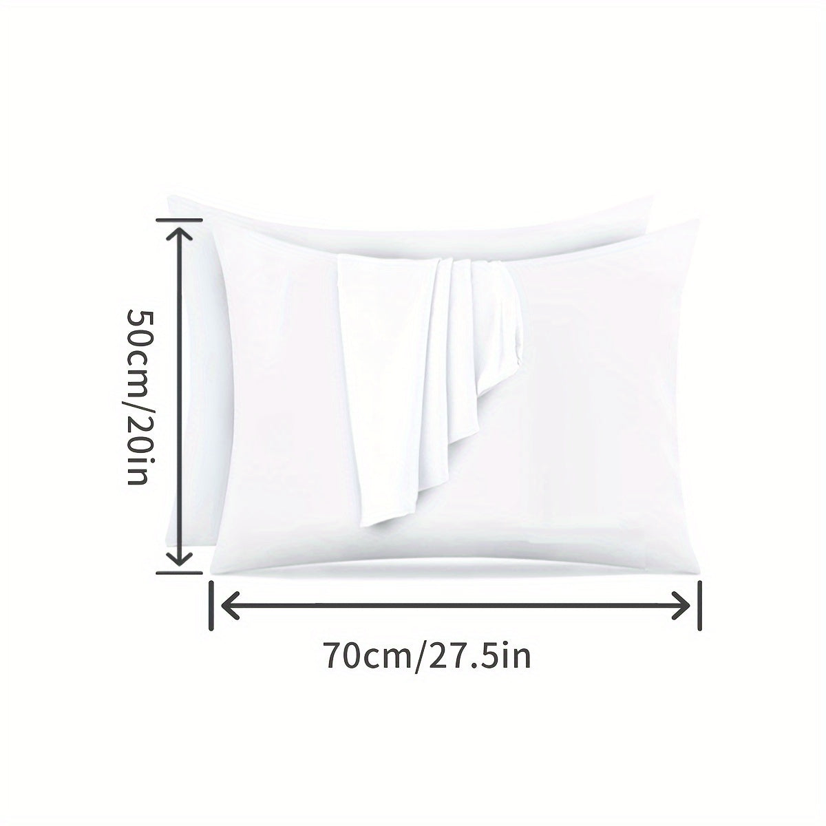 Waterproof Pillow Protector Cover 100% Polyester Breathable Zipper Closure
