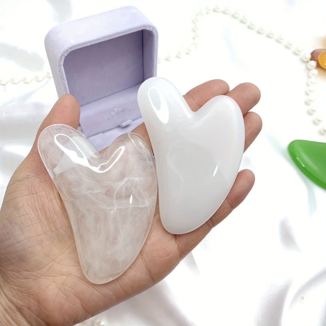 Guasha yuz asbobi teri parvarishi va mushak tarangligini kamaytirish uchun. Shishishni kamaytiradi. Ajoyib bayram sovg'asi.