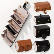 Foldable Eyeglasses Holder Box with 1-6 Slots Portable Storage Case for Men