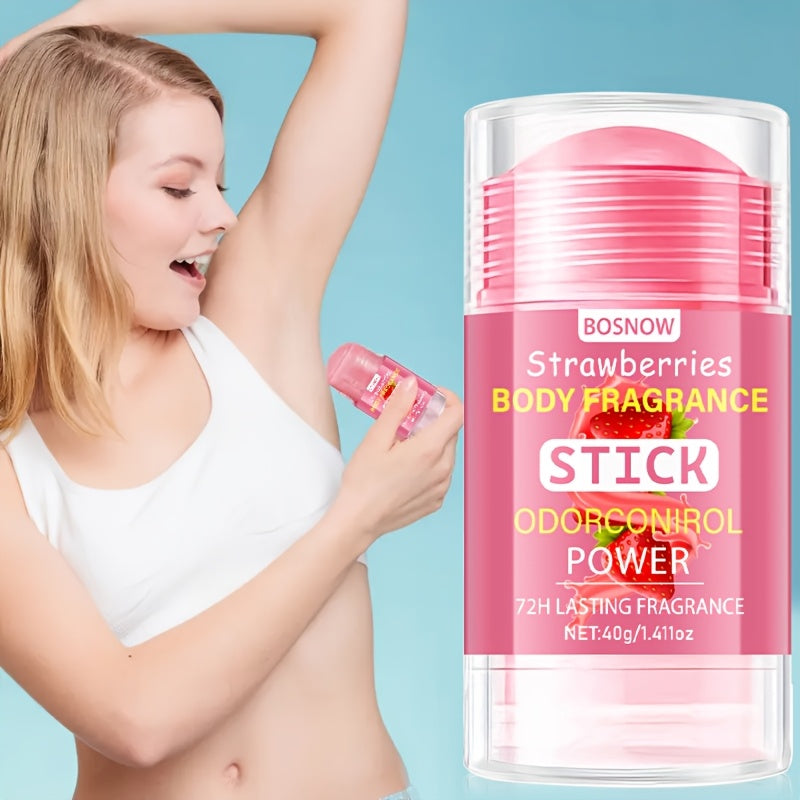 Unisex Body Fragrance Stick 40g Moisturizing Odor Control Refreshing Scent Portable