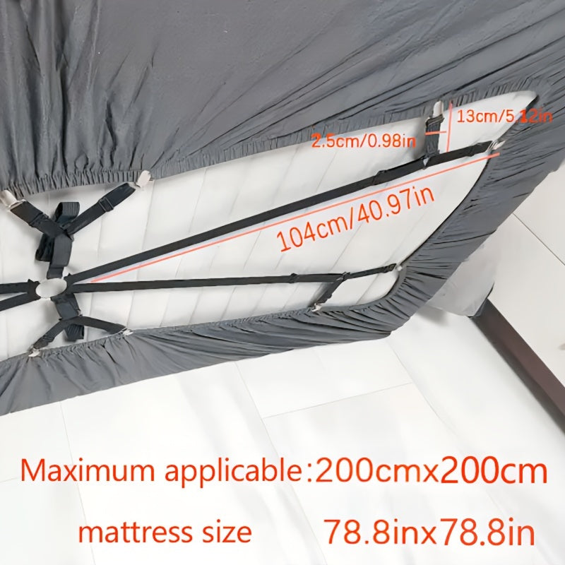 Pinzas ajustables para sábanas con 12 sujetadores antideslizantes para fijar la funda de colchón y la manta