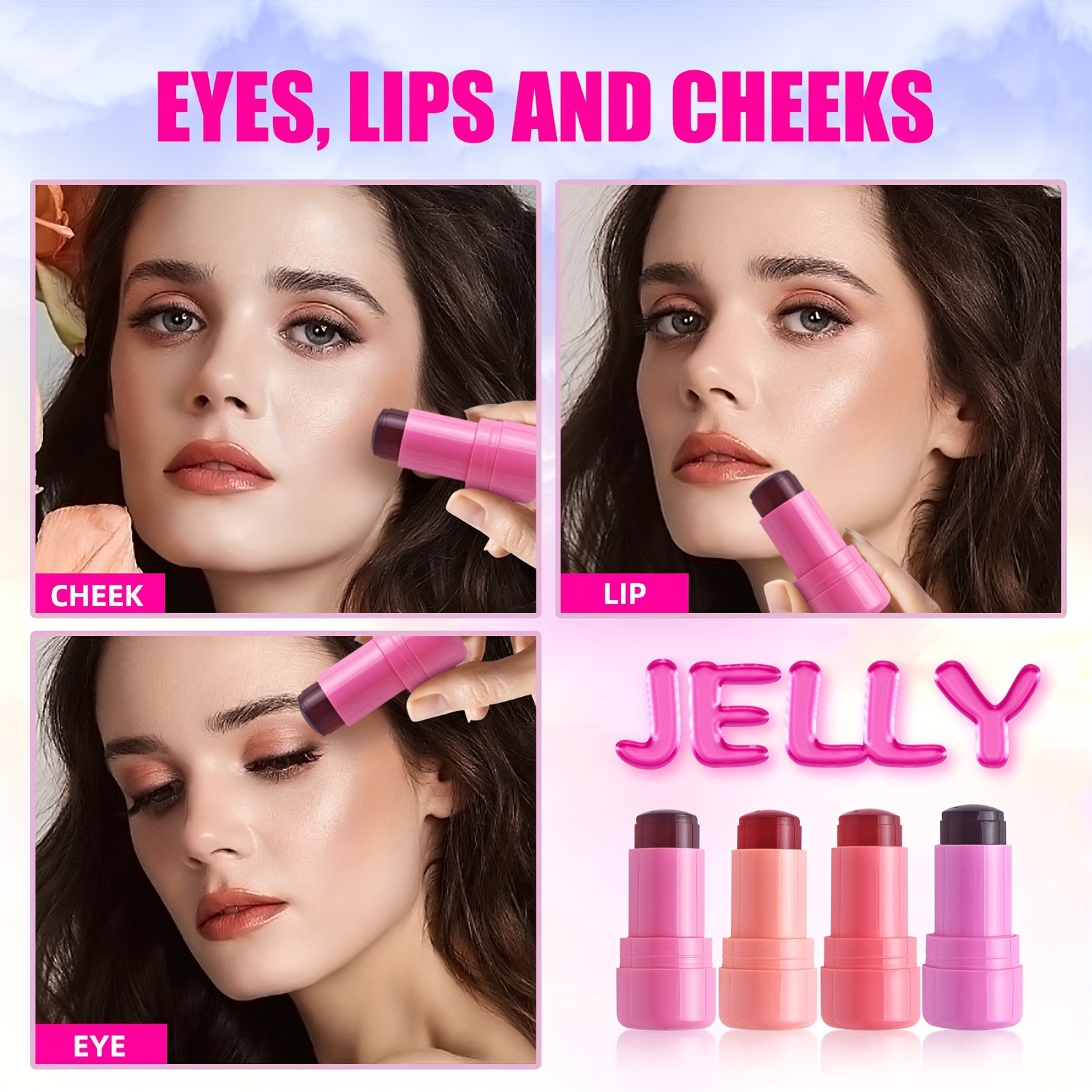 Женский водонепроницаемый Jelly Blush Stick двойного назначения для губ и щёк 5г