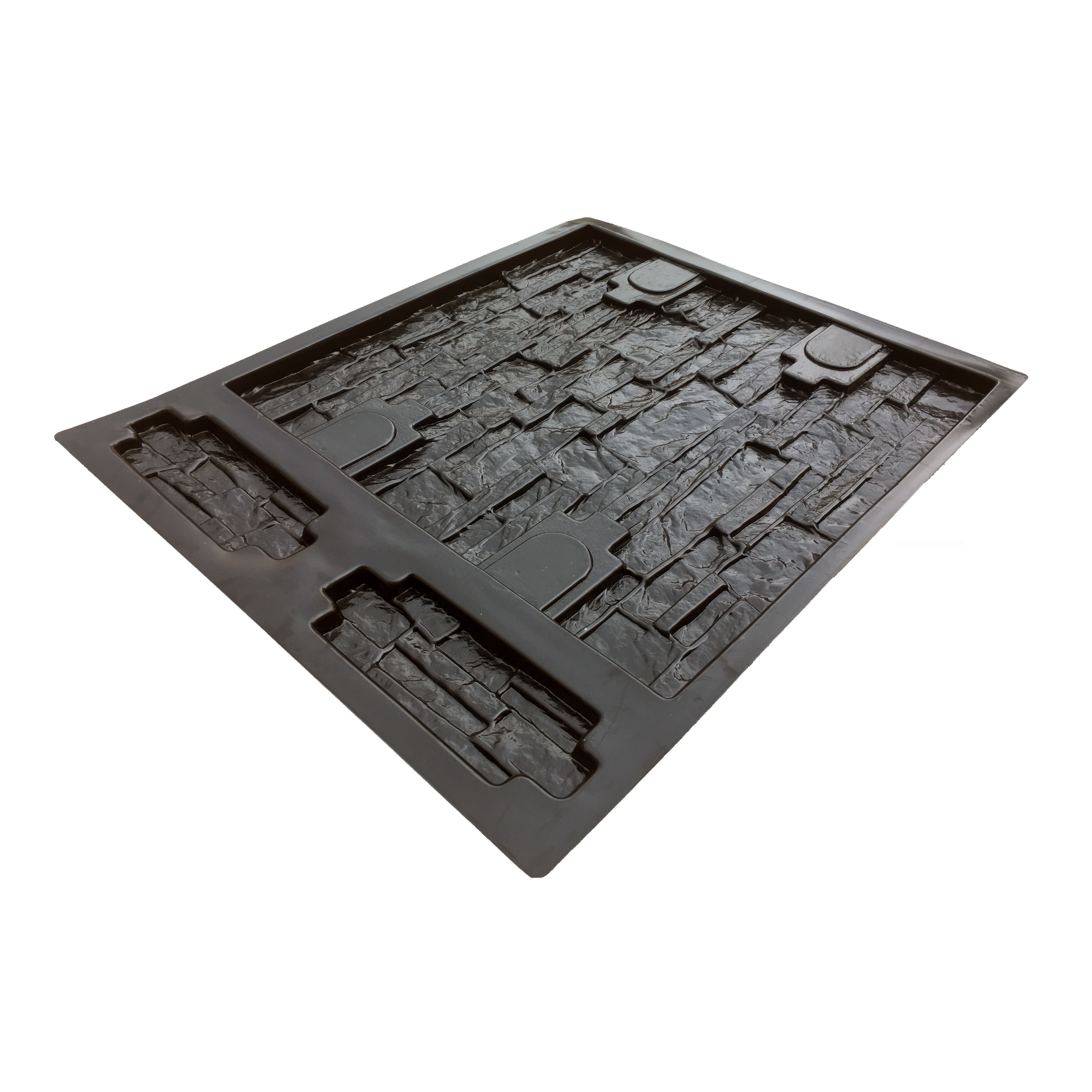 Plastic Concrete Mold for Flagstone Fences and Panels Garden Decoration