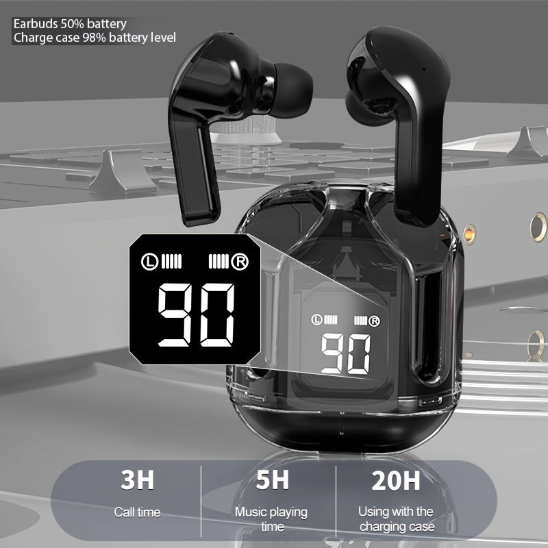 2024 Wireless Earbuds with LED Battery Indicator and Silicone Case