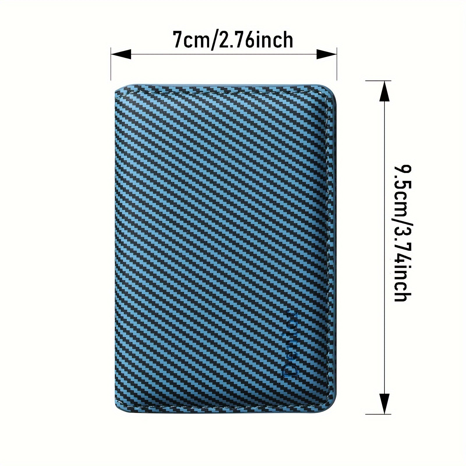 iPhone 12-16 uchun karbon tolali bi-fold hamyon qutisi, magnit yopilish va kredit karta joyi bilan