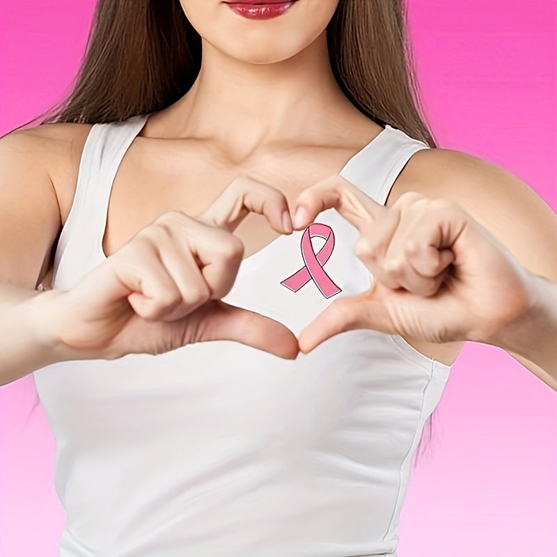 Pink Ribbon Awareness Lapel Pins for Charity Fundraising Survivor Recognition 6/12 Pack