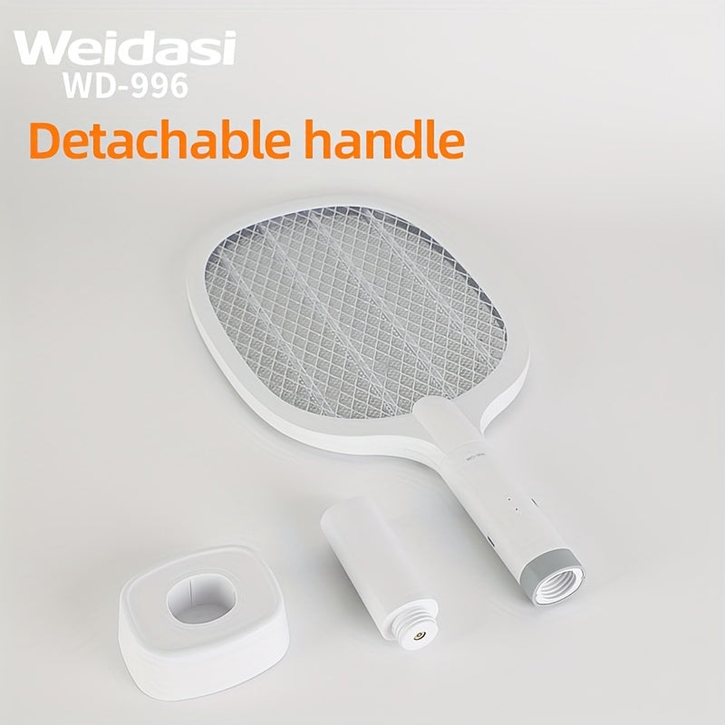 Electric Mosquito Swatter and Light Trap for Home Use, Portable USB Battery Powered