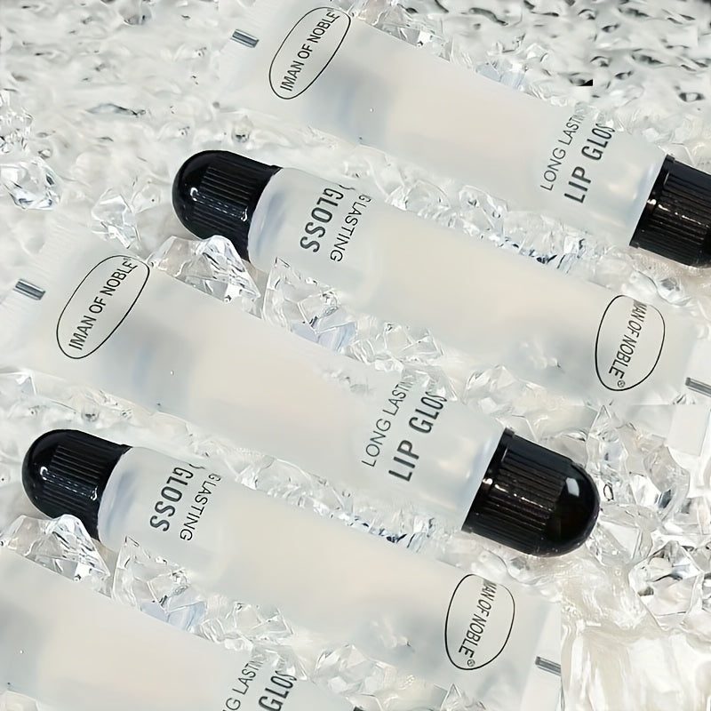 Женский прозрачный стойкий блеск для губ с набором питательного масла для губ