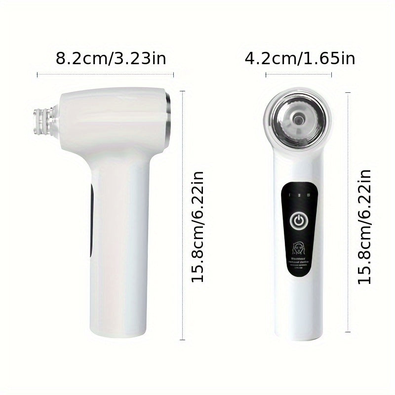 Electric Blackhead Remover USB Rechargeable with 3 Modes and 5 Nozzle Tips