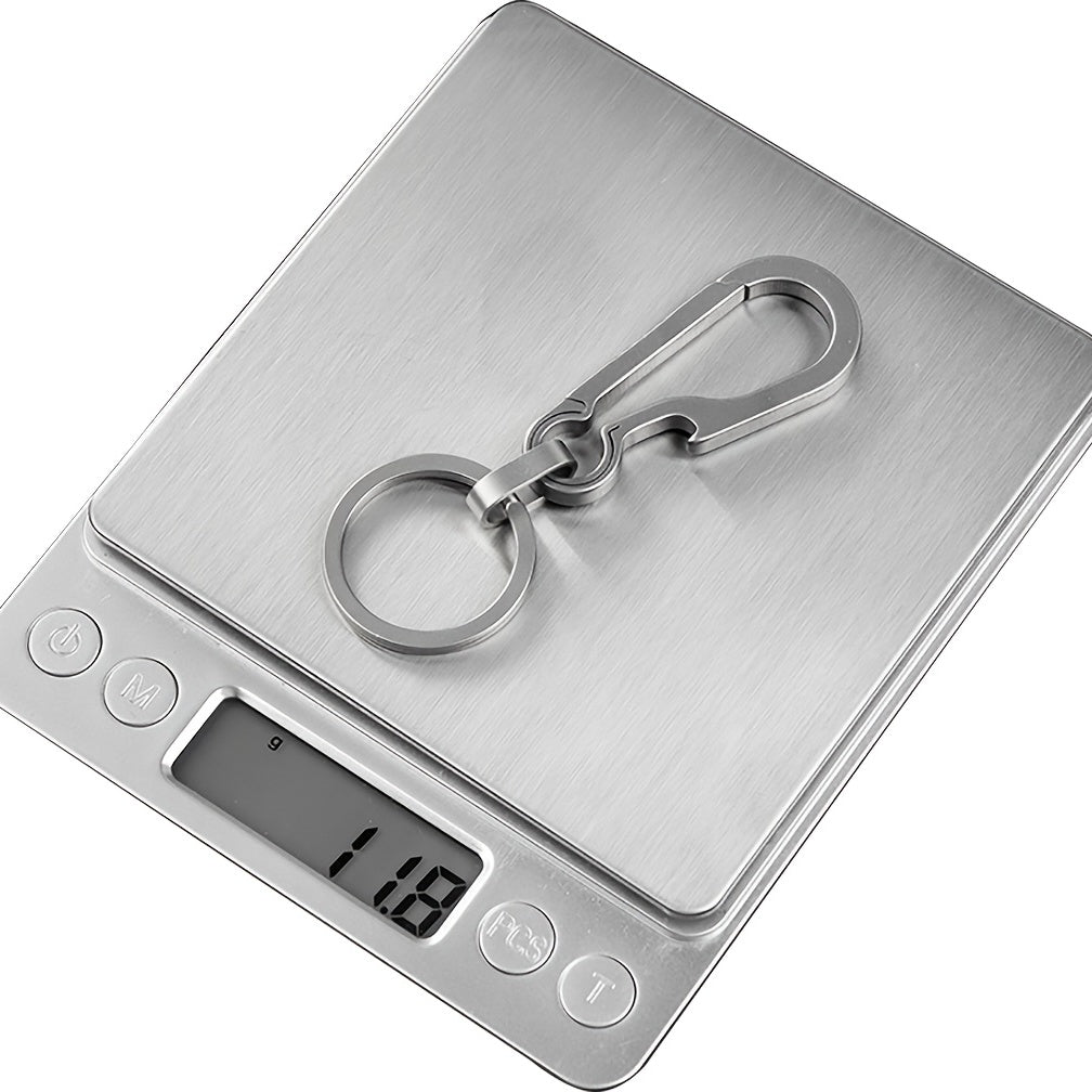 Men's Titanium Key Chain Bottle Opener Carabiner Unisex 1 Piece