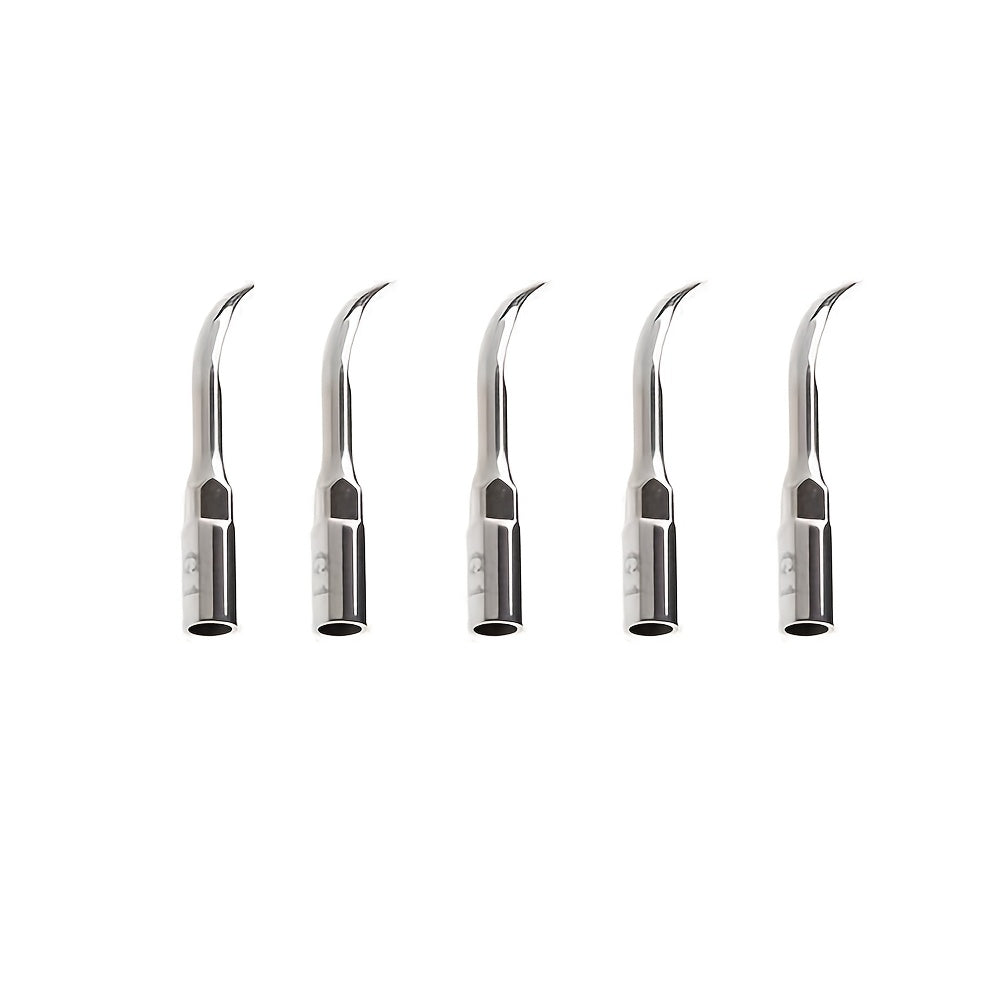 5-Piece Stainless Steel Dental Cleaning Attachments Set for Gum Health Manual Teeth Cleaning